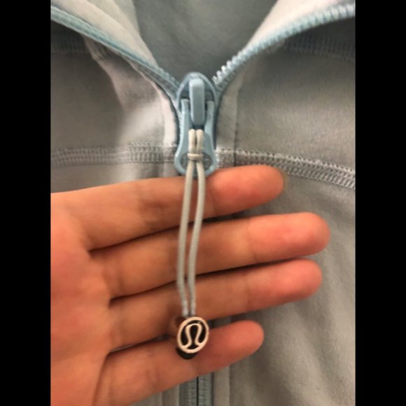 Lululemon In Stride Full Zip Jacket In Caspian Blue Sz 6 - Picture 4 of 5